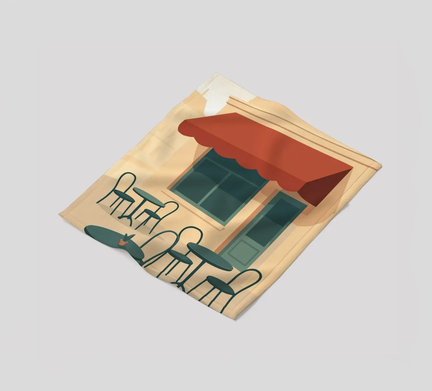 Café fleecedeken van minimalist designs