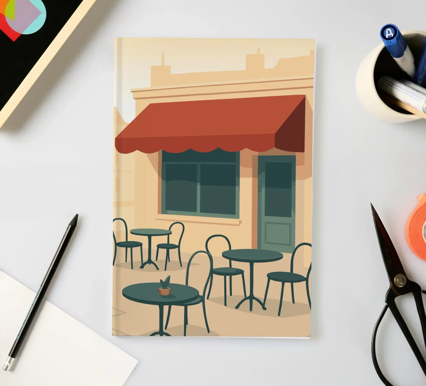 Café notebook by minimalist designs