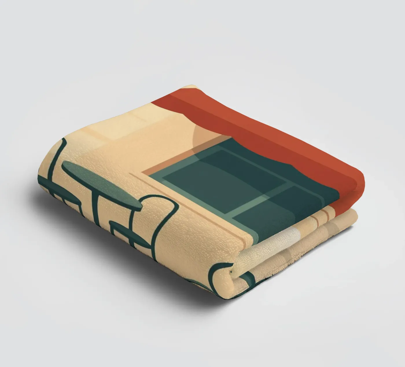 Café badhanddoek van minimalist designs