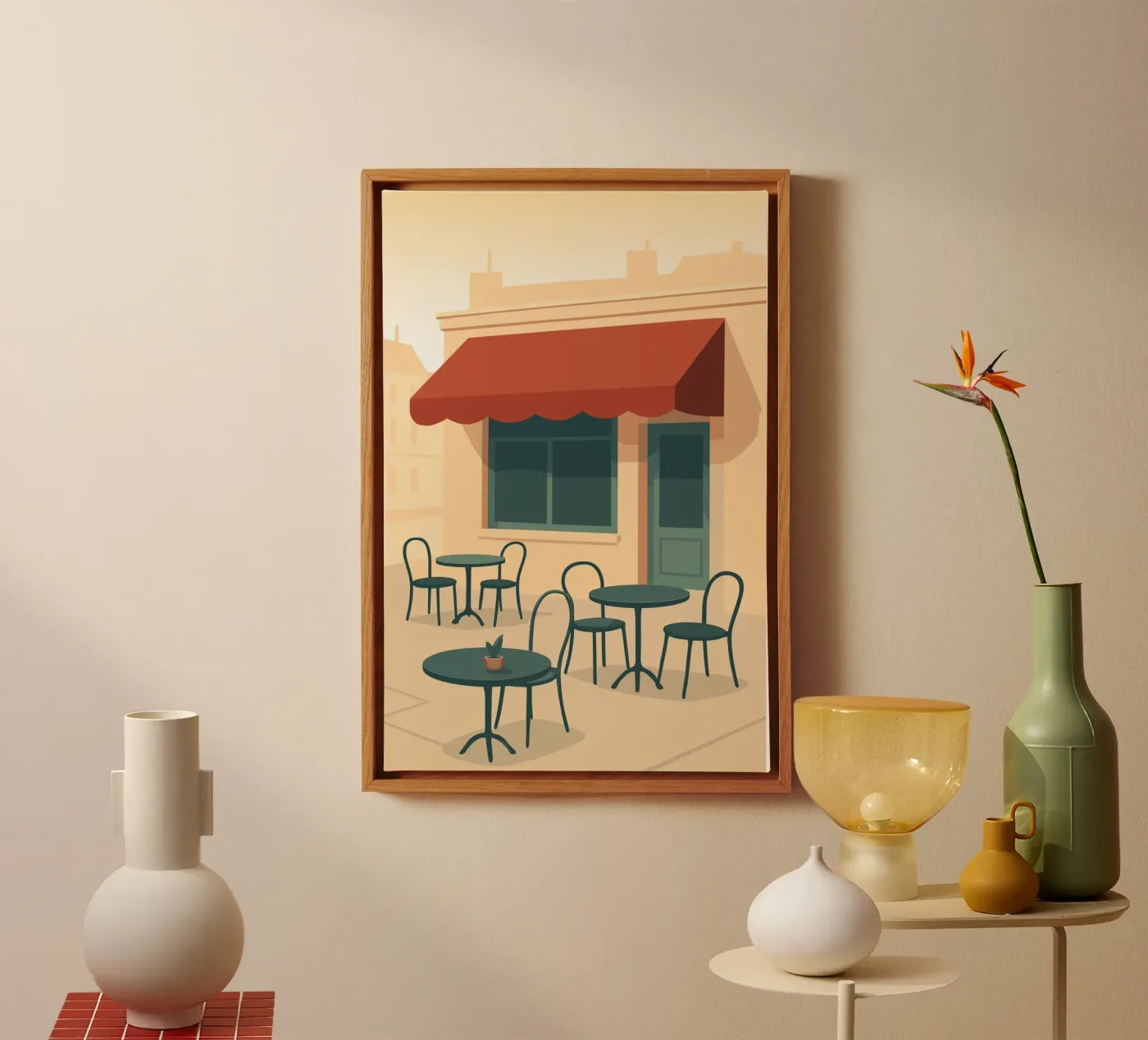 Café canvas van minimalist designs