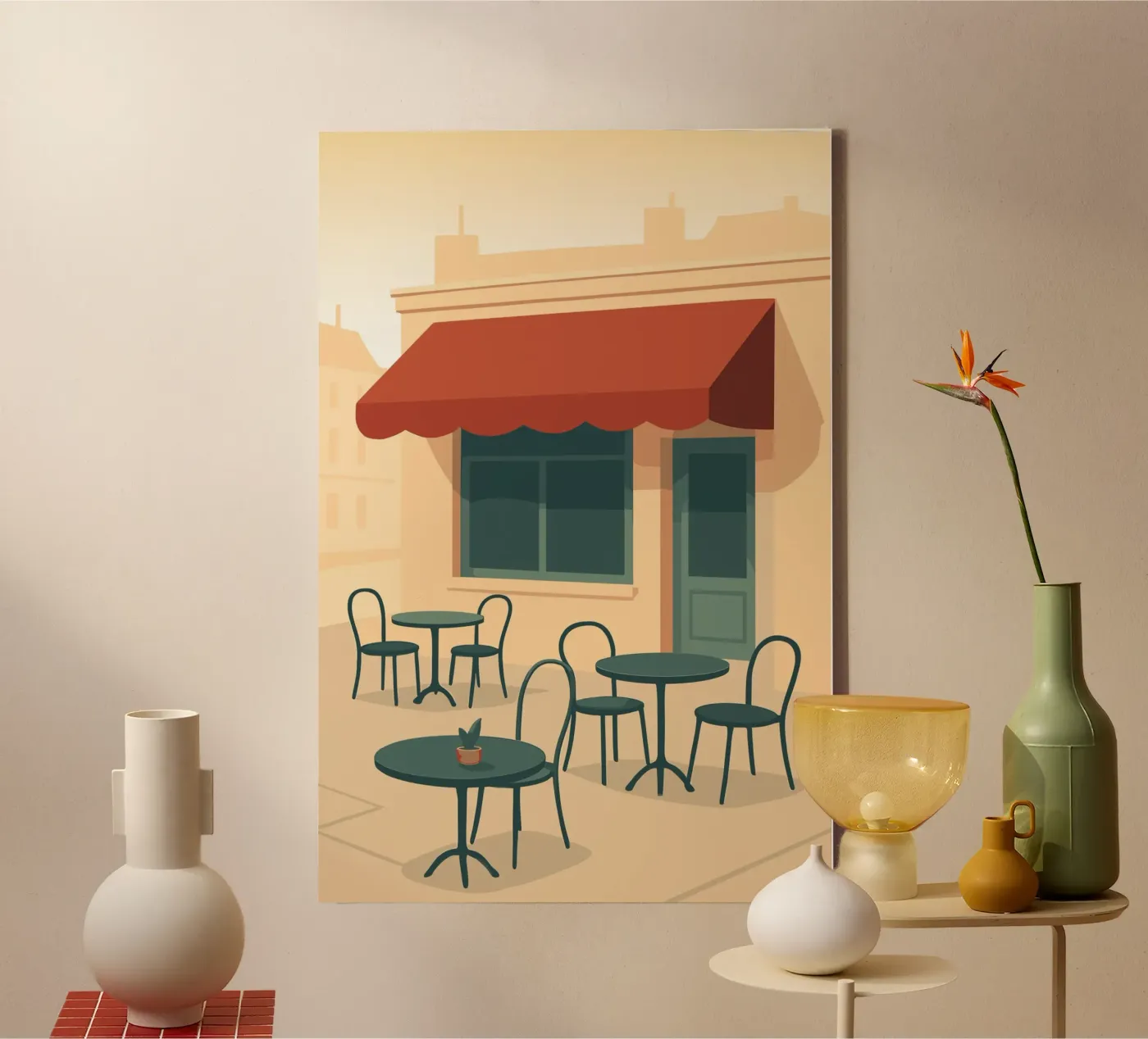 Café canvas van minimalist designs