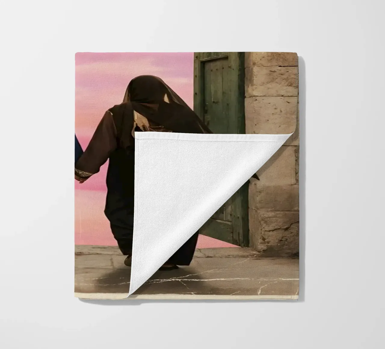 Gateway of Light: Symbolic Surreal Journey Into the Unknown beach towel by Cosmic Reverie Studio