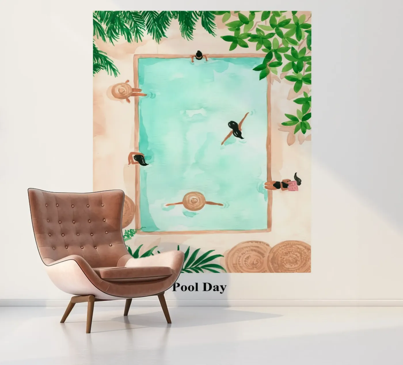 Pool Day fotobehang van hite Shop