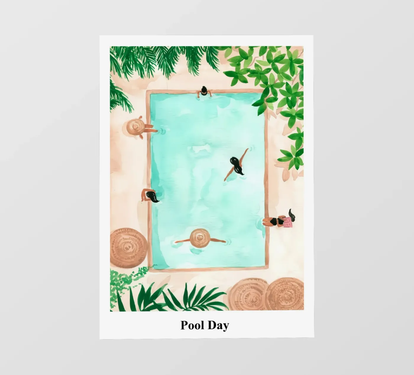 Pool Day fotobehang van hite Shop