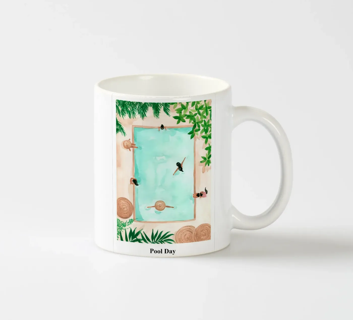 Pool Day ceramic mug by hite Shop