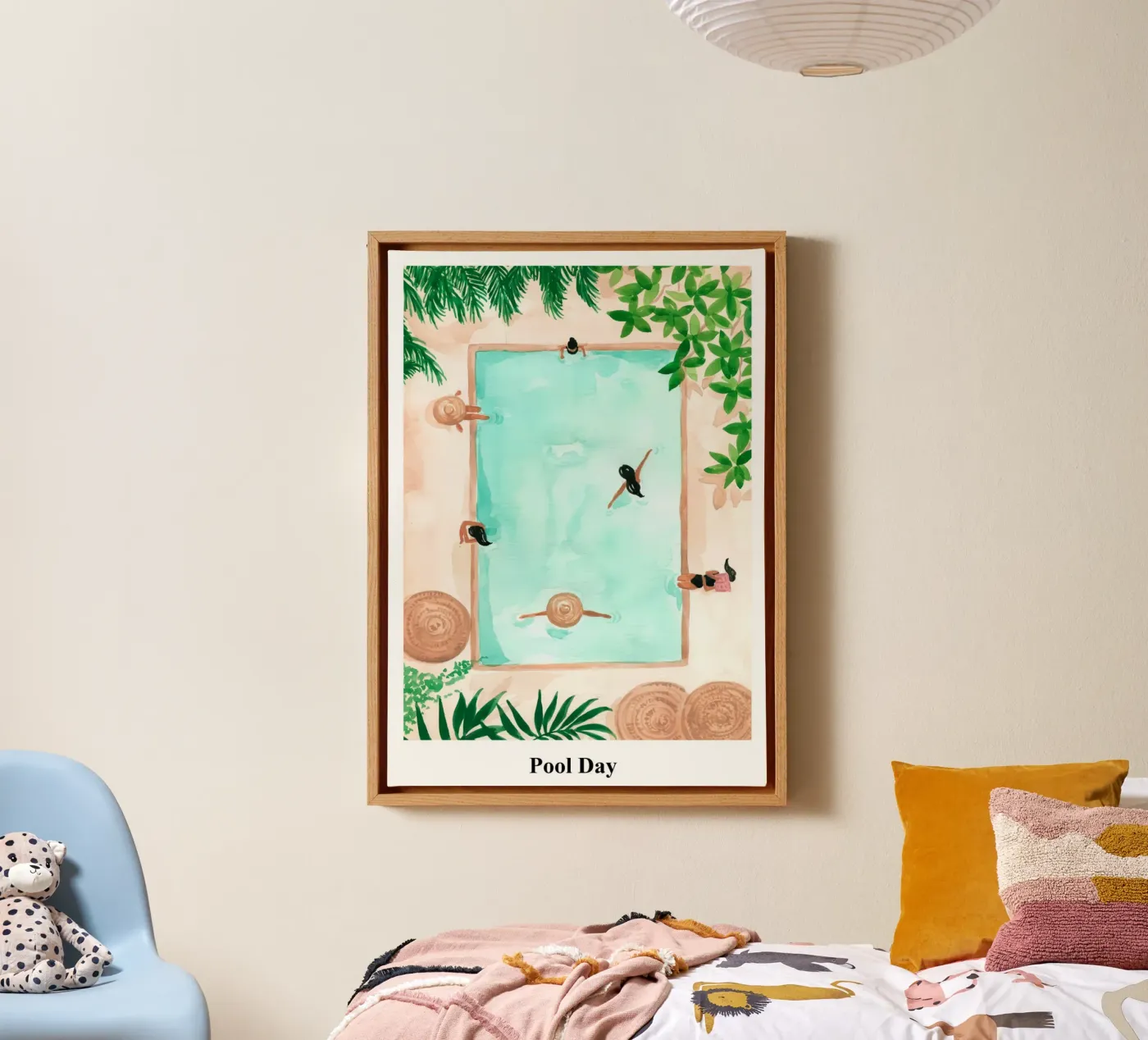 Pool Day canvas by hite Shop