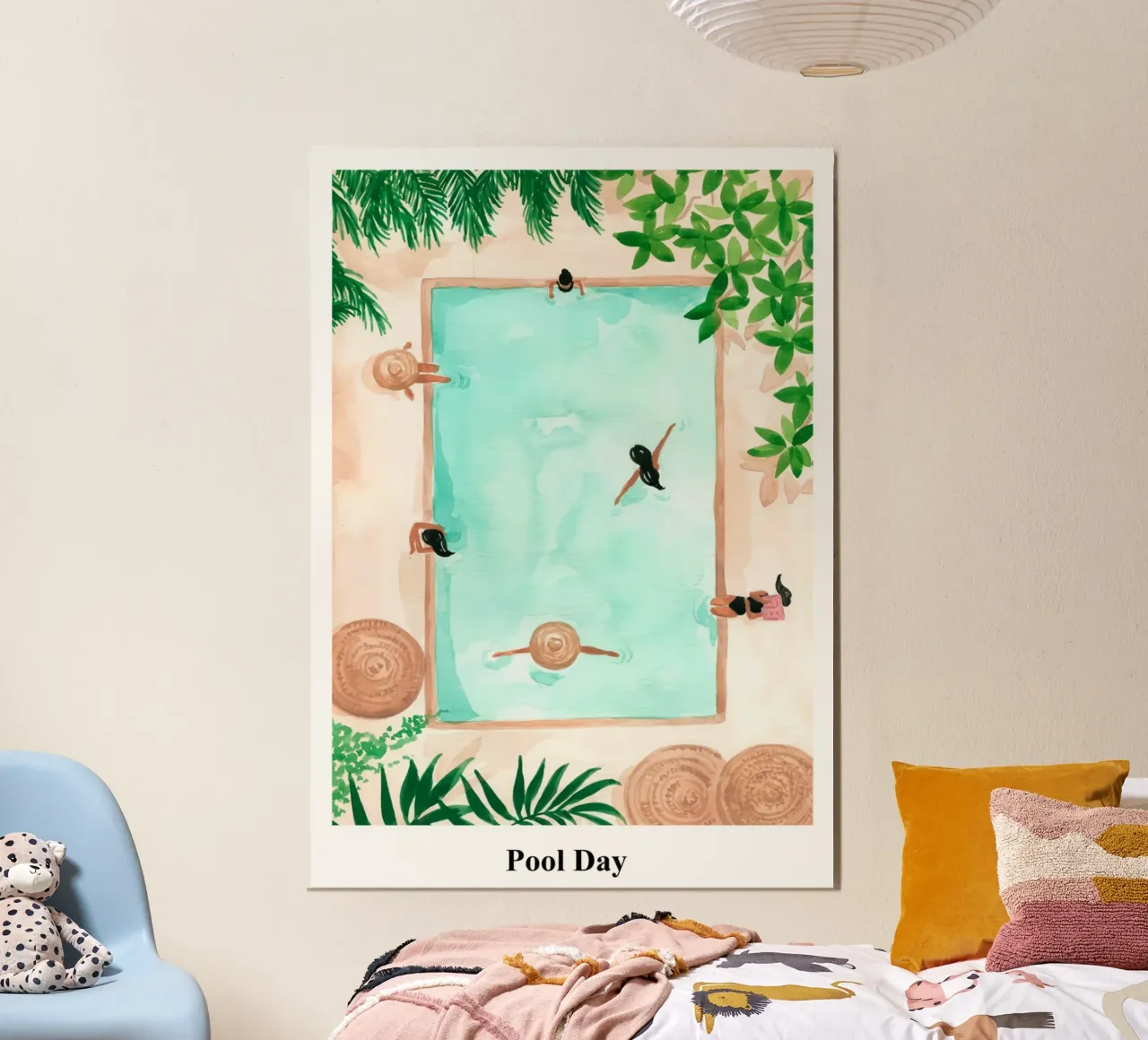 Pool Day poster by hite Shop