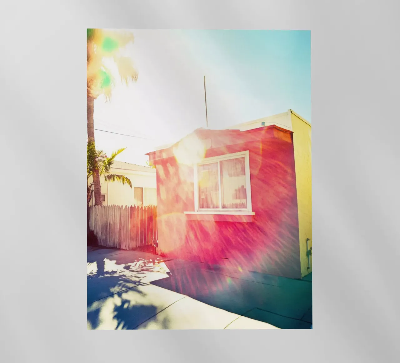 Flare Los Angeles pellicola backlit da Affiches Minimalistes