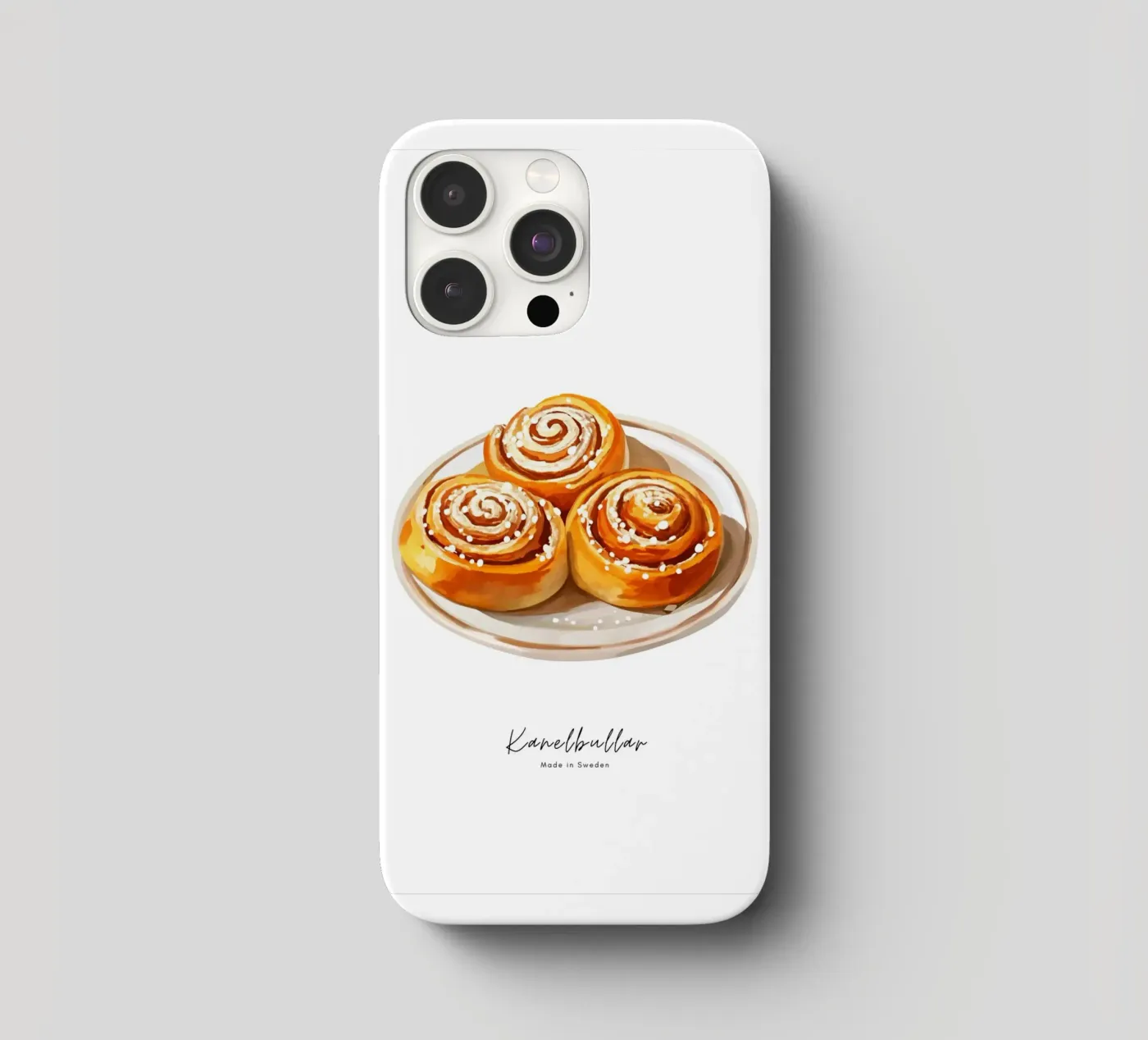Illustration „Kanelbullar“ mit Schriftzug cover iphone da Nordljus Design Studio