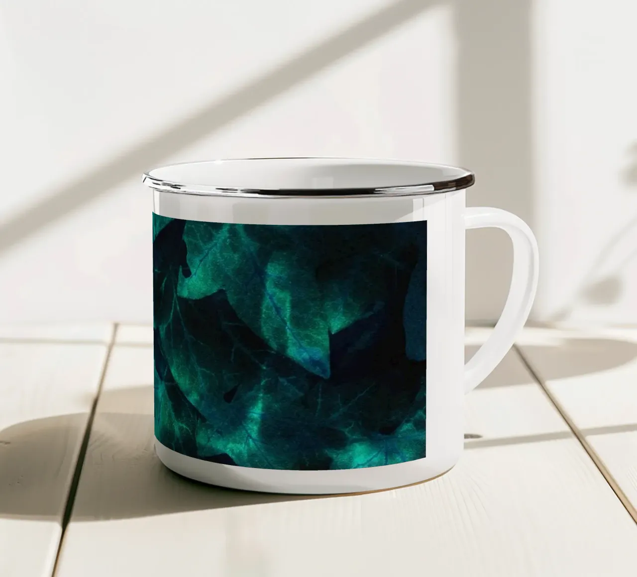 Ivy Teal tazza in smalto da Angelo Cerantola