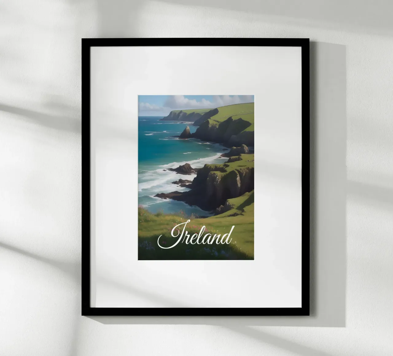 Scena della costa irlandese poster da Charnwood Prints