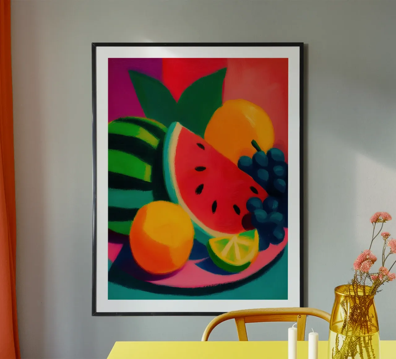 Juicy melon party | Canvas painting poster by Autofocus