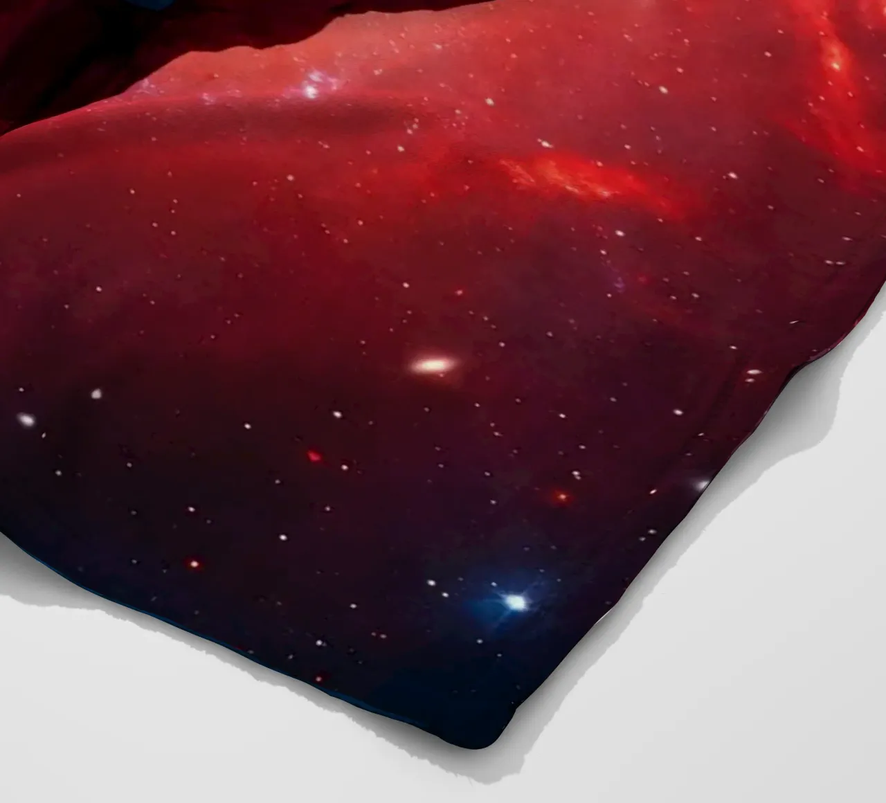 Astronaut on Floating Rock – Surreal Cosmic Space Art Print fleece blanket by Cosmic Reverie Studio