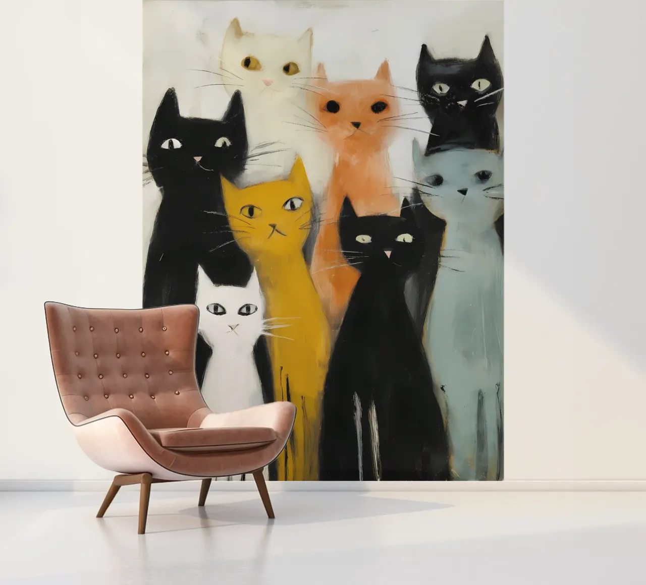 Katten fotobehang van IamHomeDesigns