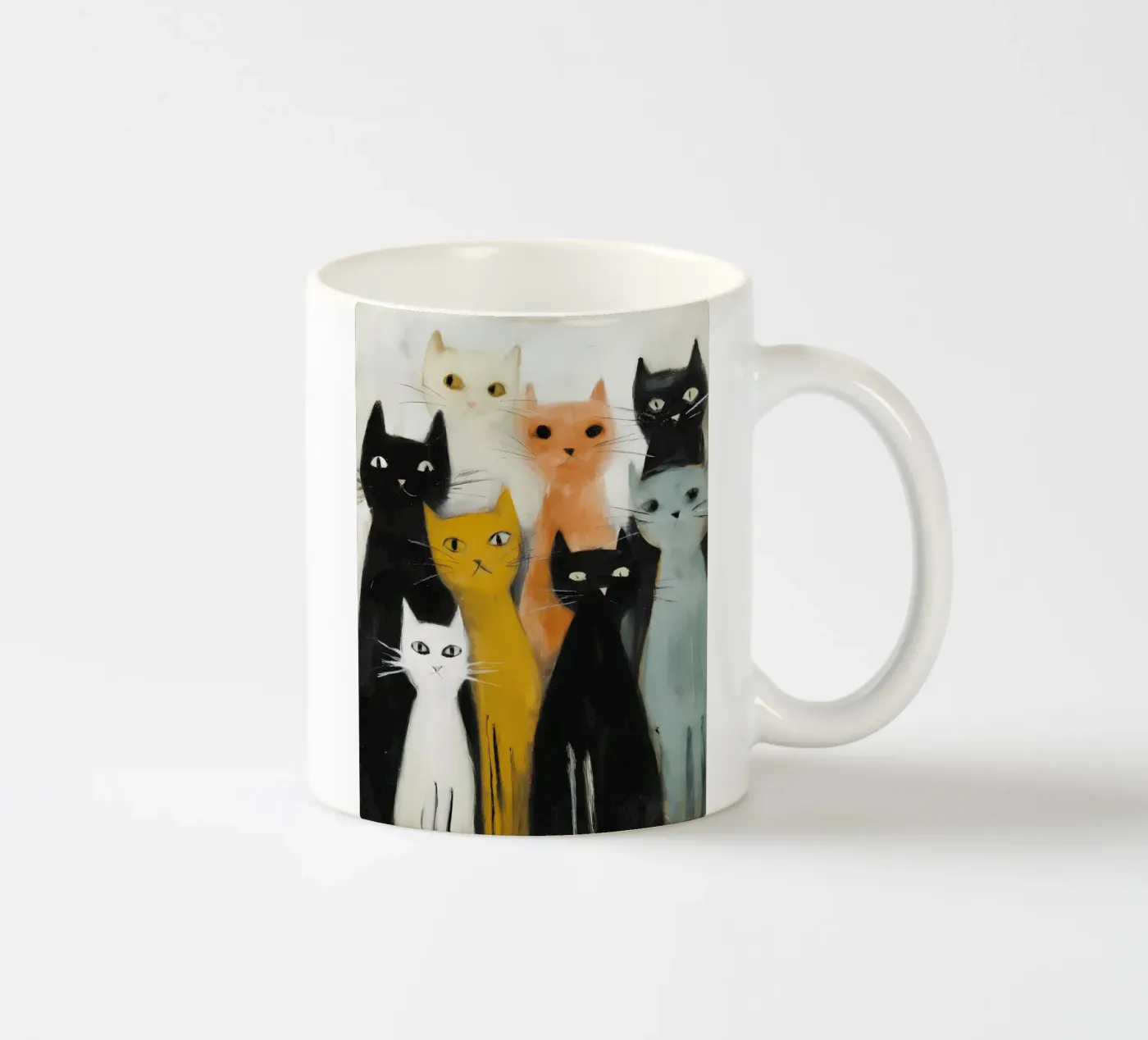 Cats ceramic mug by IamHomeDesigns