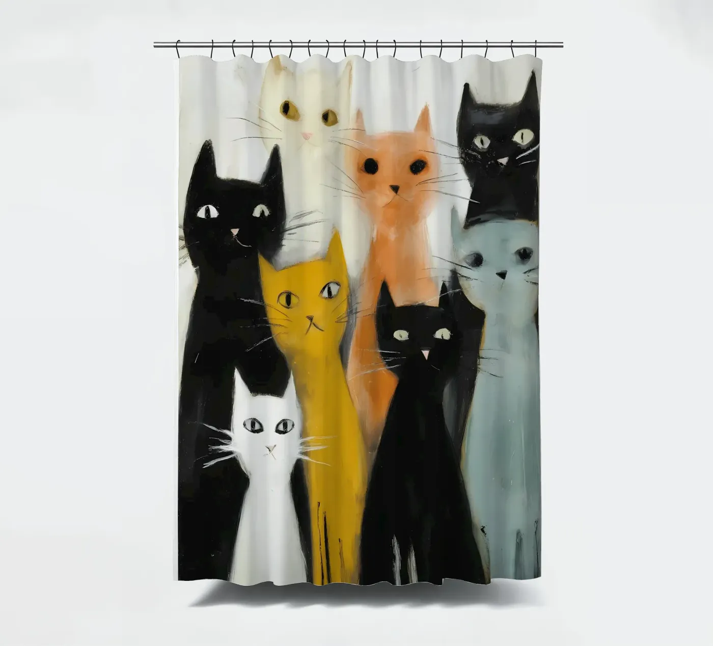 Katzen Duschvorhang von IamHomeDesigns
