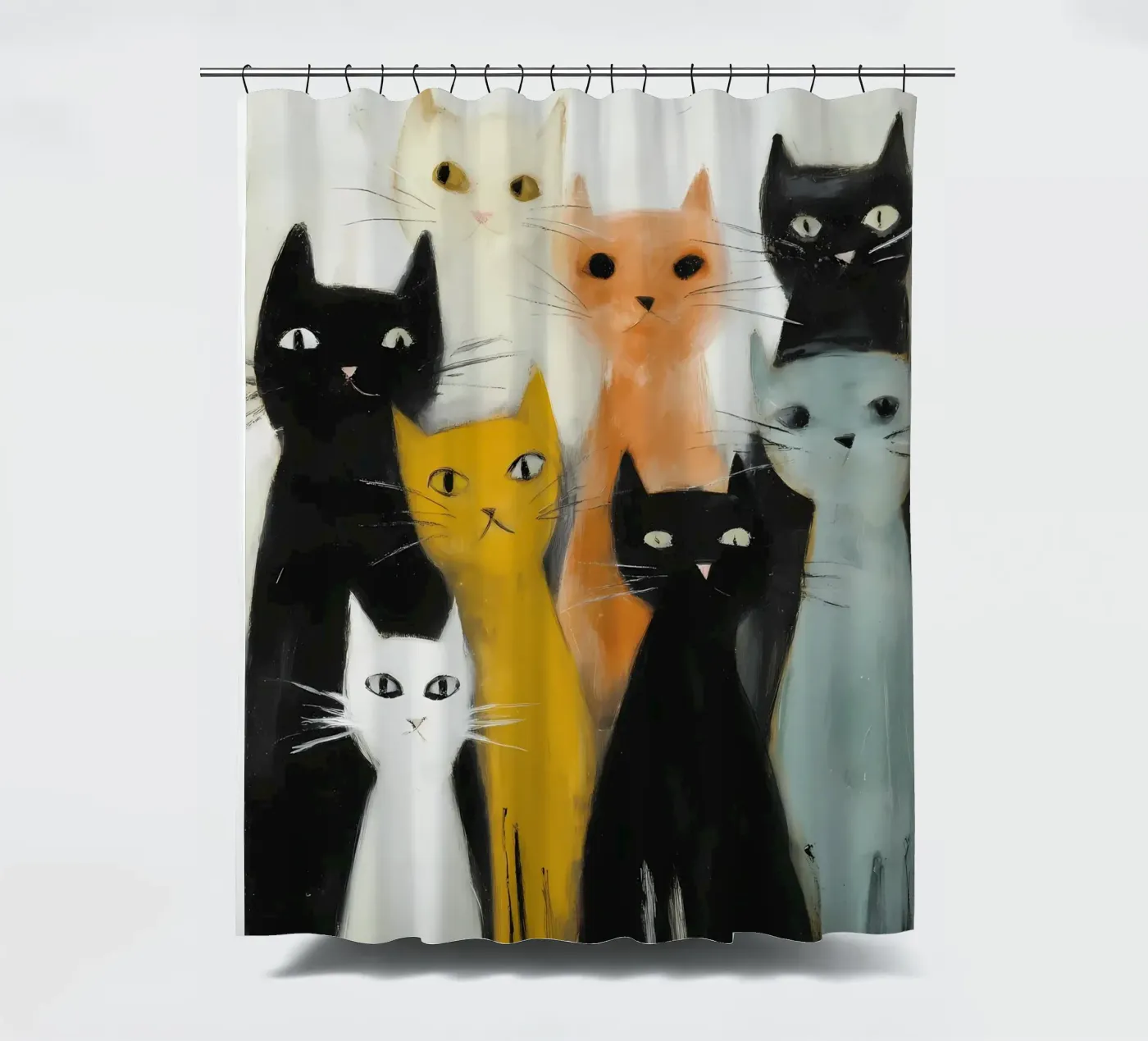 Katzen Duschvorhang von IamHomeDesigns