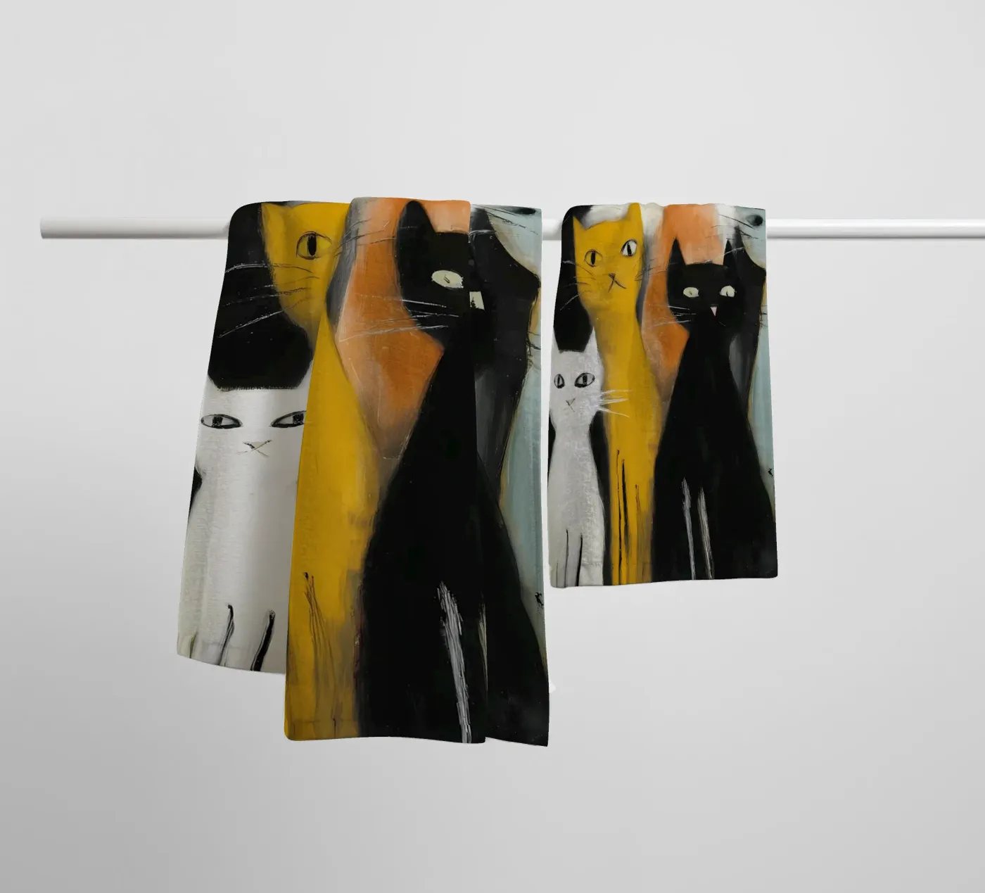 Katten badhanddoek van IamHomeDesigns