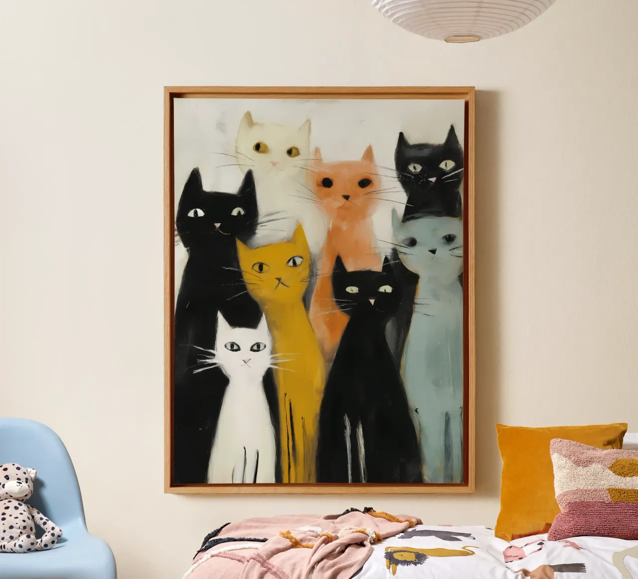 Cats canvas by IamHomeDesigns