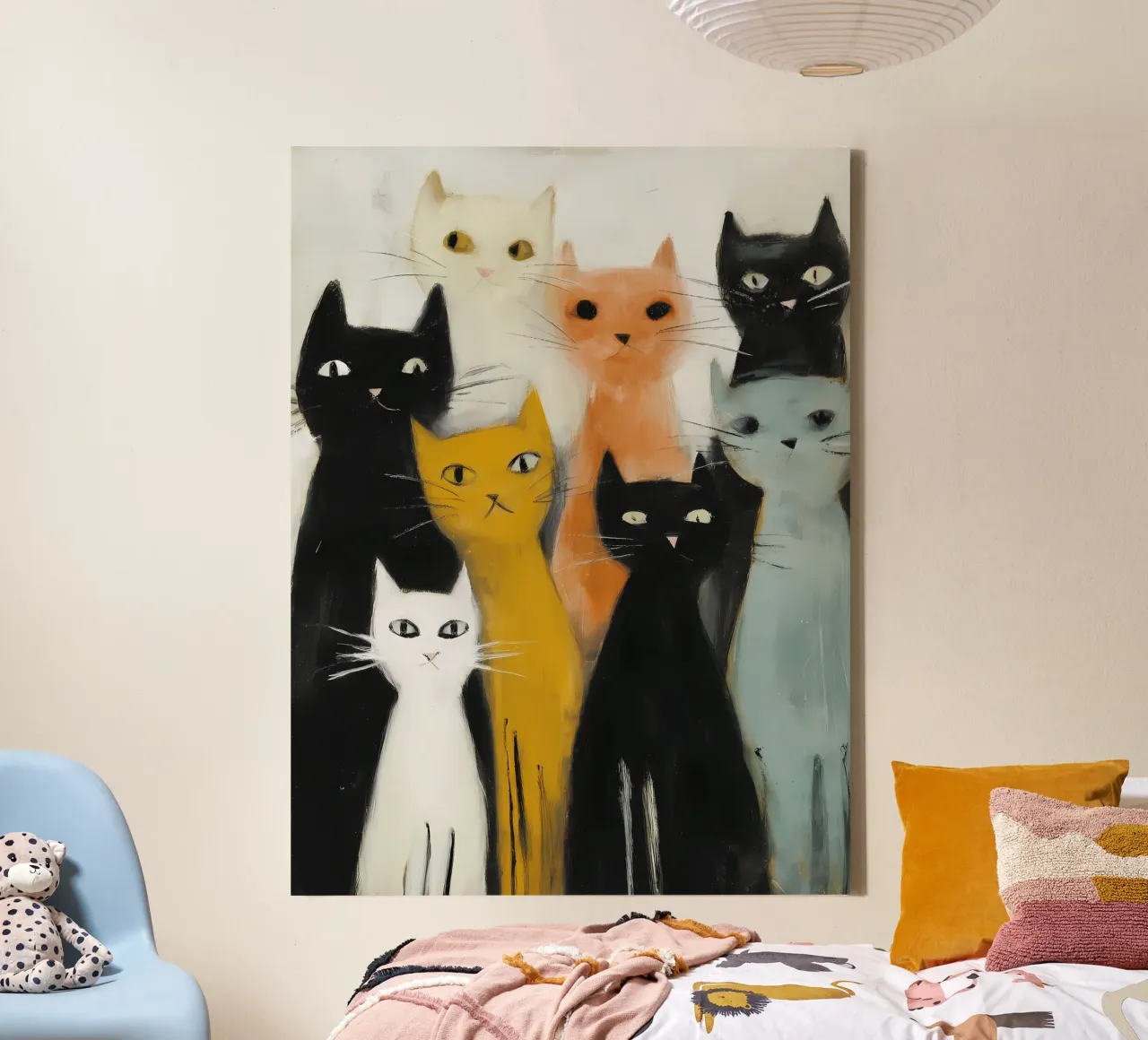 Cats canvas by IamHomeDesigns