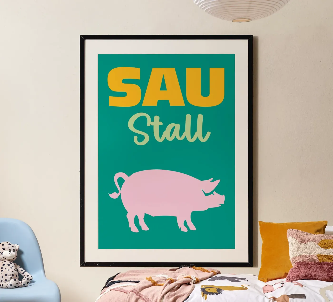 Saustall poster da Colorful Homes