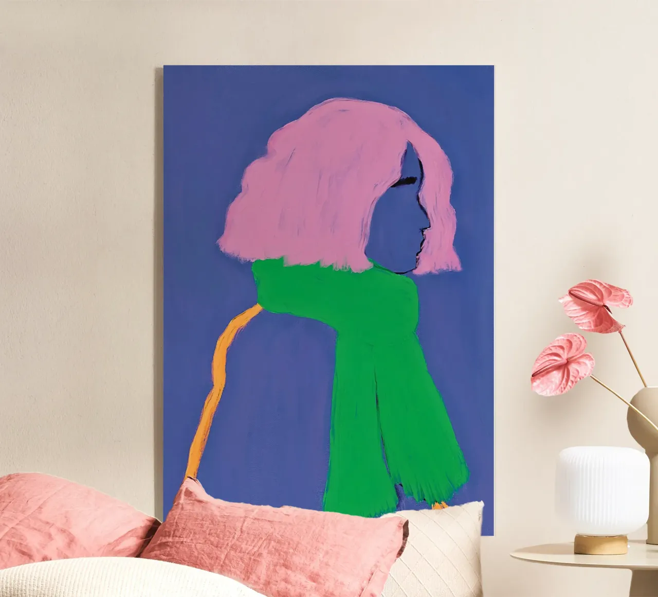 De groene sjaal acryl van tainah negreiros