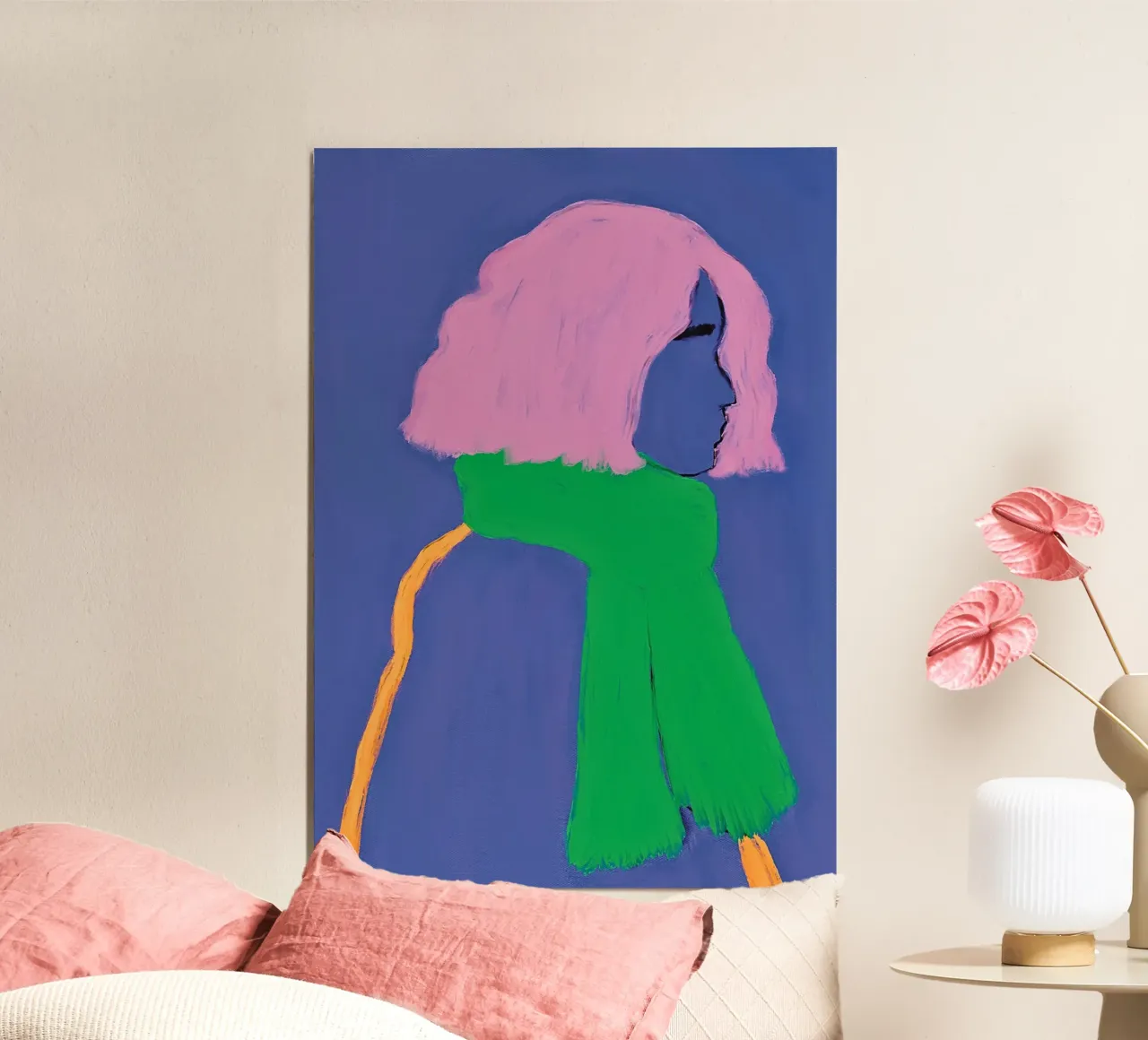 The green scarf poster by tainah negreiros