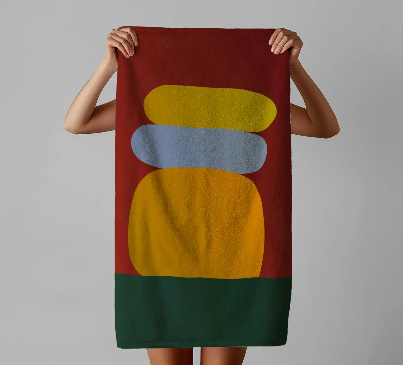 Balanced Shapes #1 asciugamano da bagno da My Tiny Home