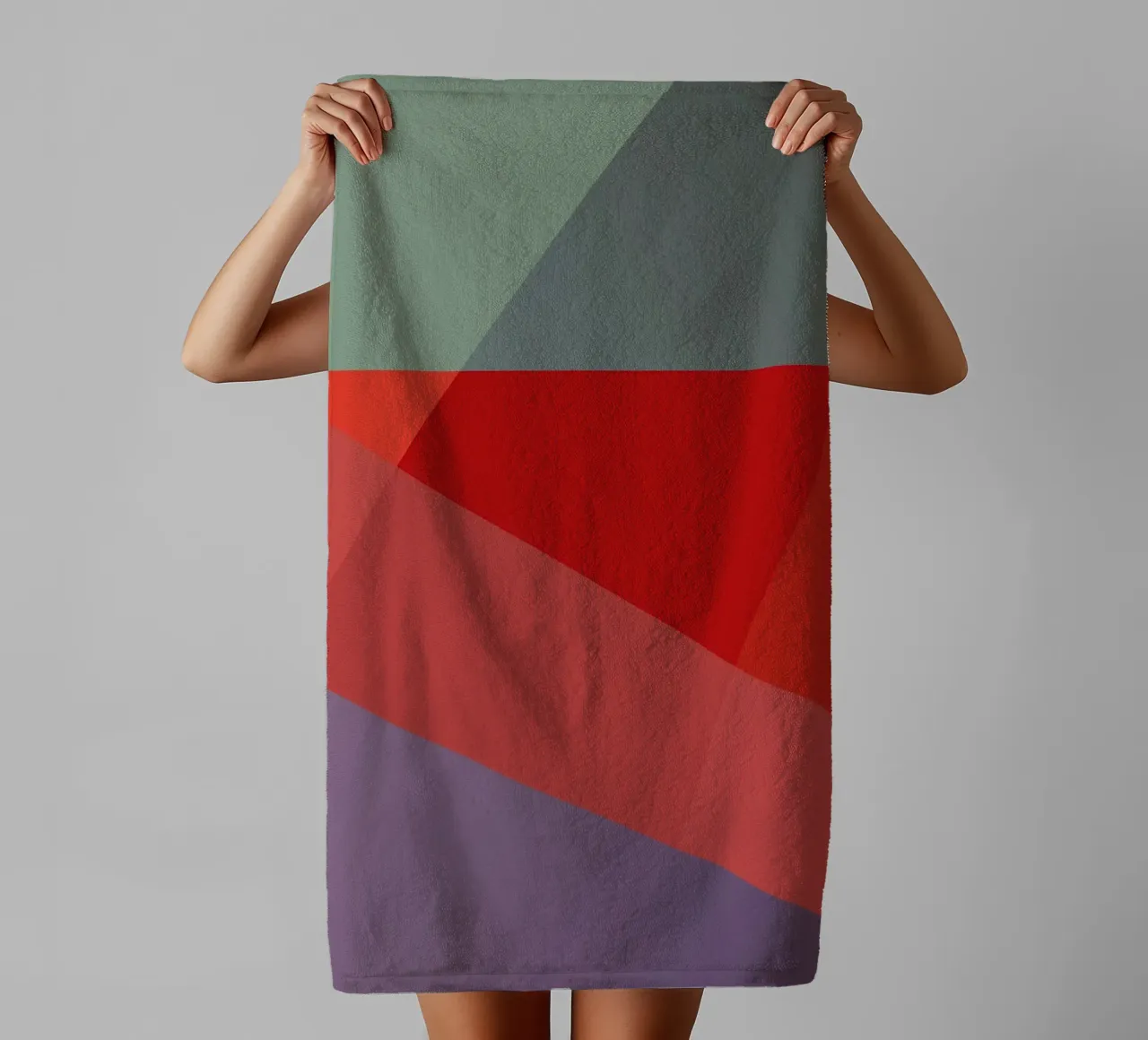 Chromatic Geometry #2 asciugamano da bagno da My Tiny Home