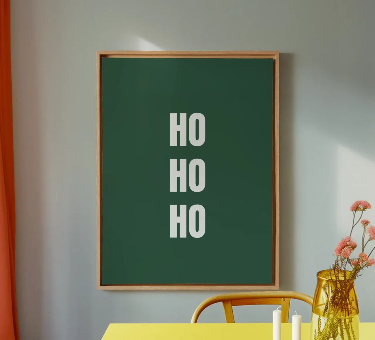HO HO HO, Merry Christmas canvas by RB-Quotes