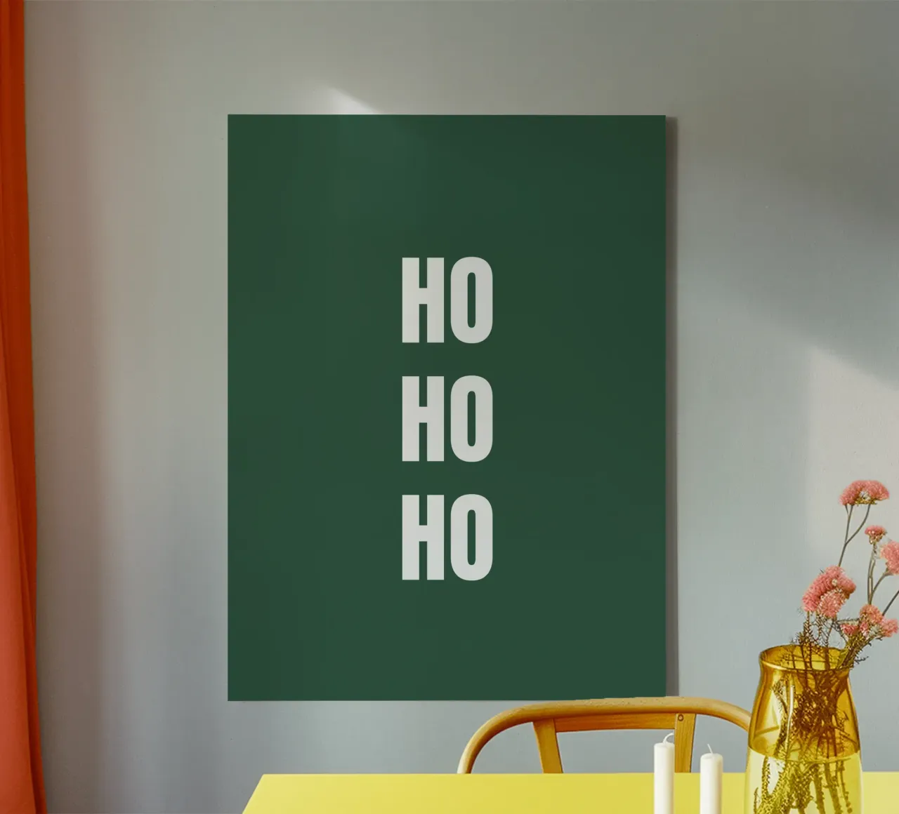 HO HO HO, Merry Christmas canvas by RB-Quotes