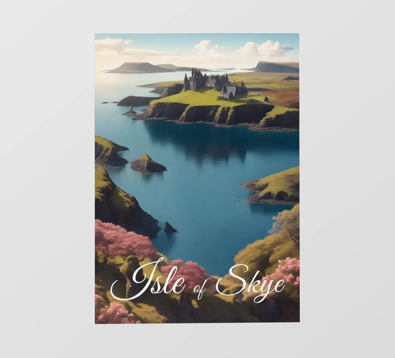 Scena dell'isola di Skye pellicola backlit da Charnwood Prints