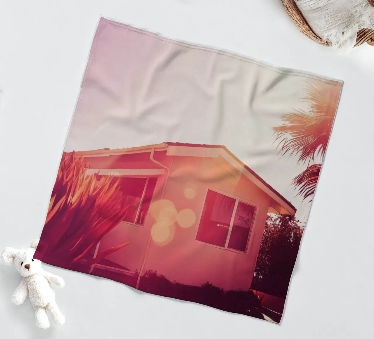 Pink LA coperta in pile da Affiches Minimalistes