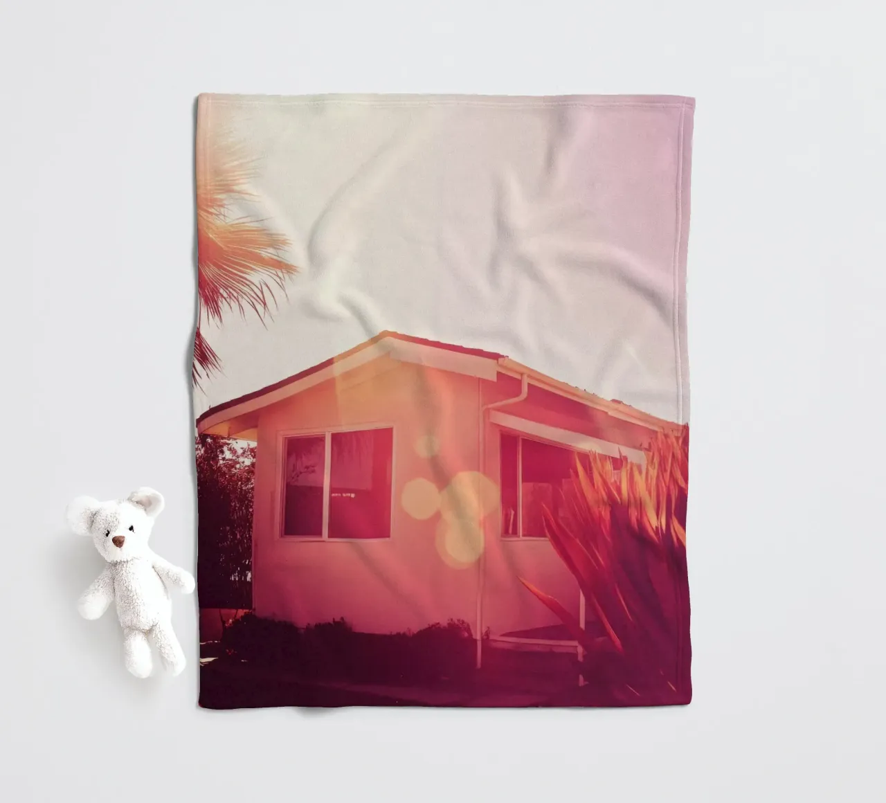 Pink LA coperta in pile da Affiches Minimalistes