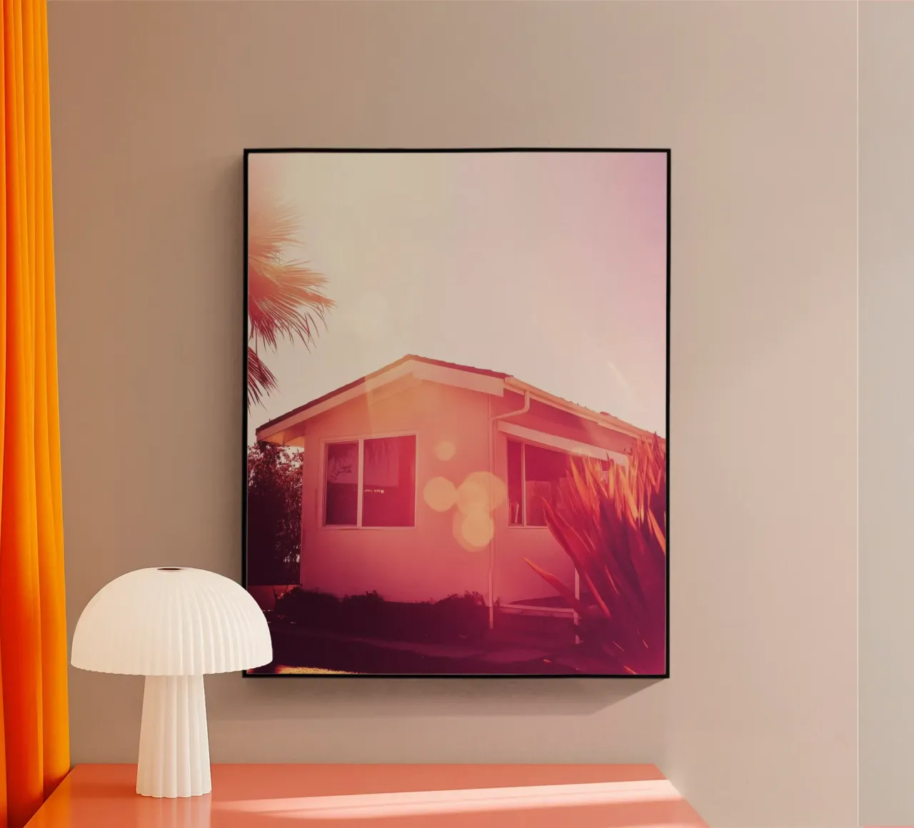 Pink LA plexiglass da Affiches Minimalistes