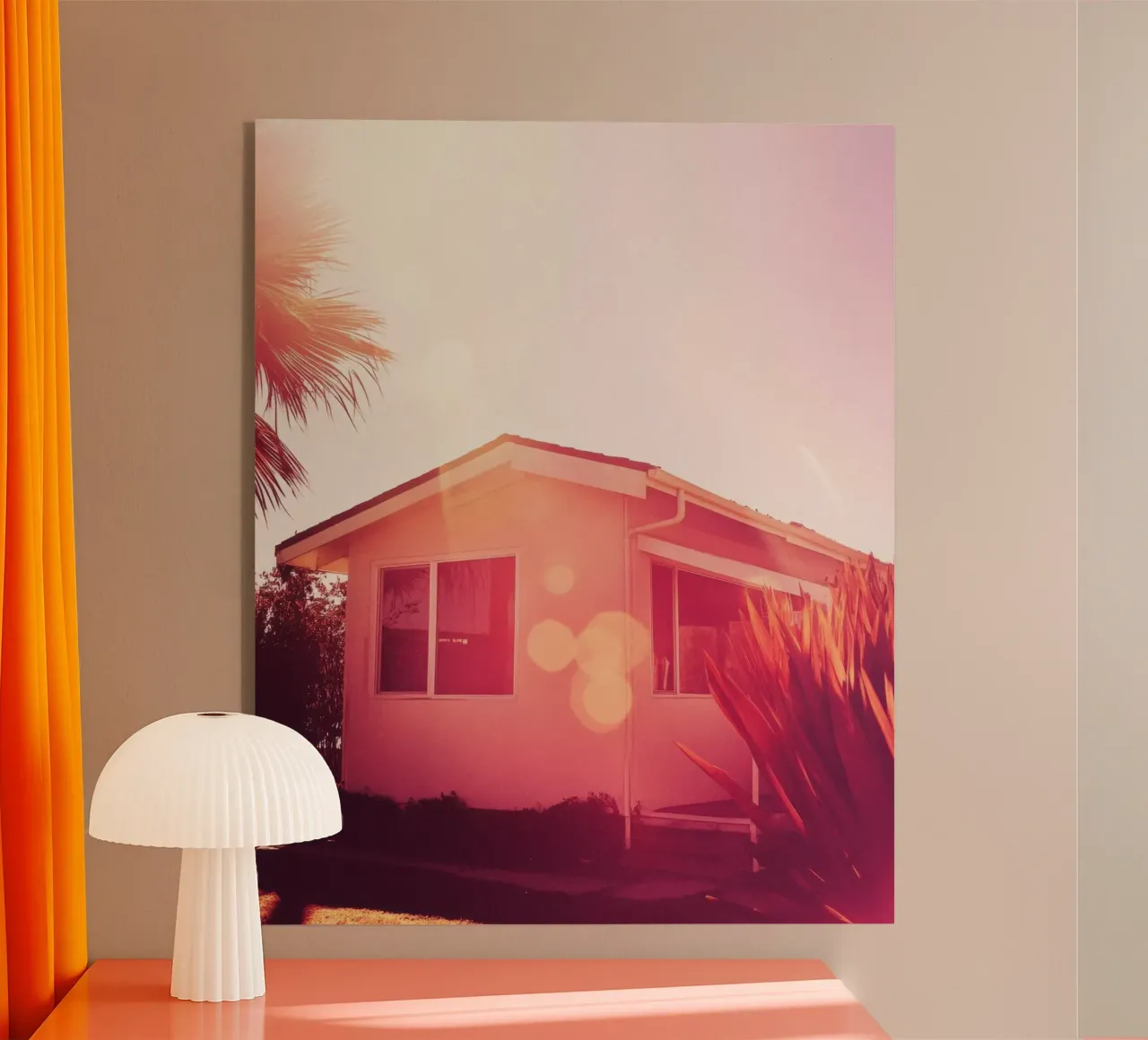 Pink LA plexiglass da Affiches Minimalistes