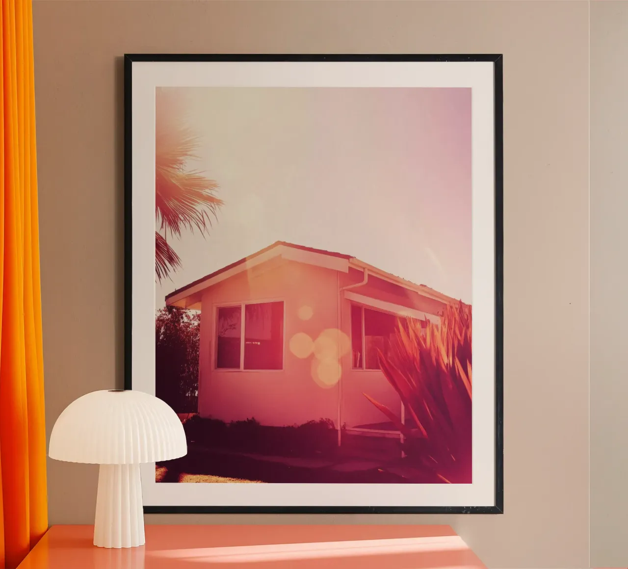 Pink LA poster da Affiches Minimalistes