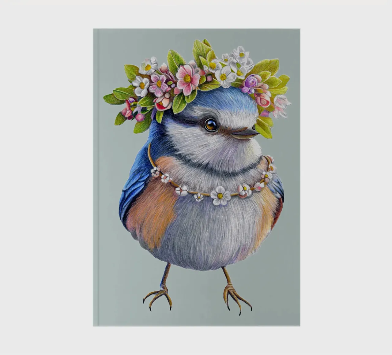 Spring Bird notebook by Graphit und Farbe