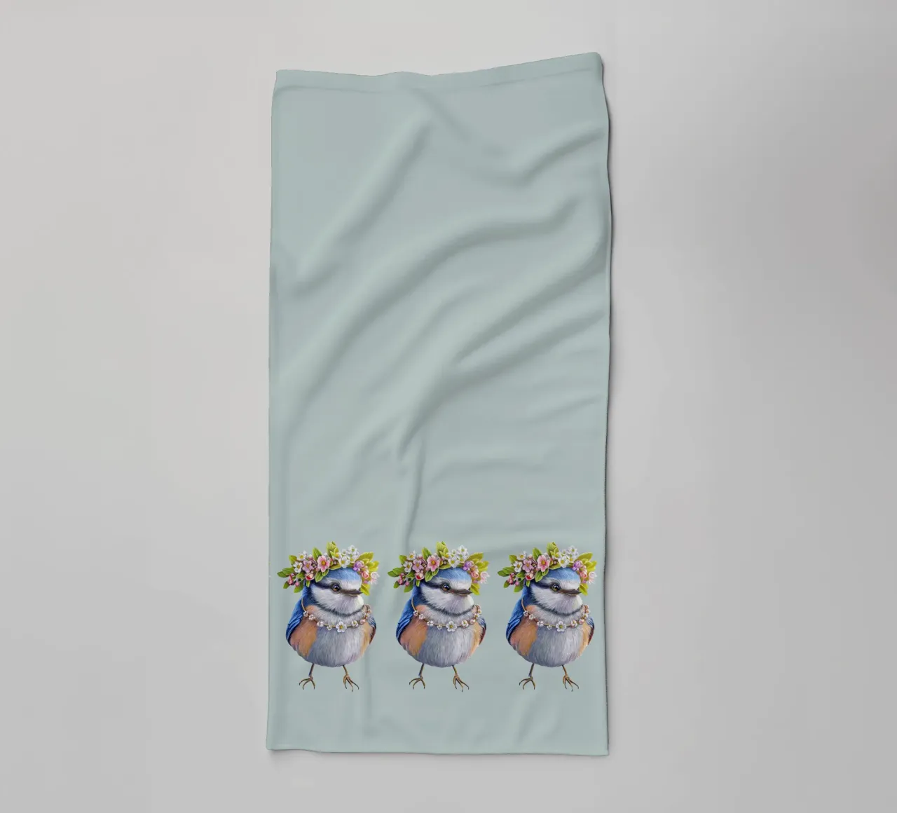 Spring Bird towel by Graphit und Farbe