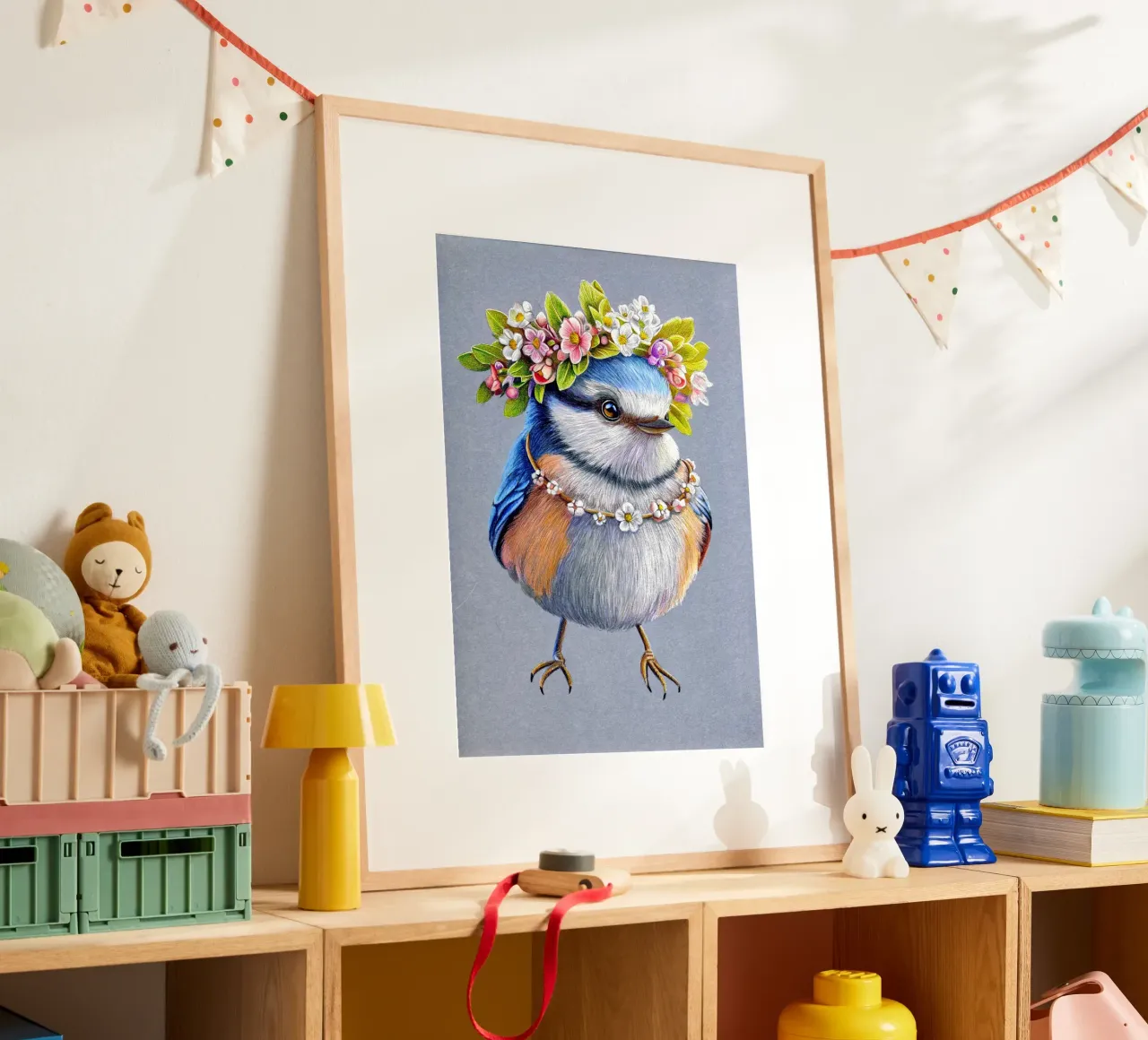 Spring Bird poster by Graphit und Farbe