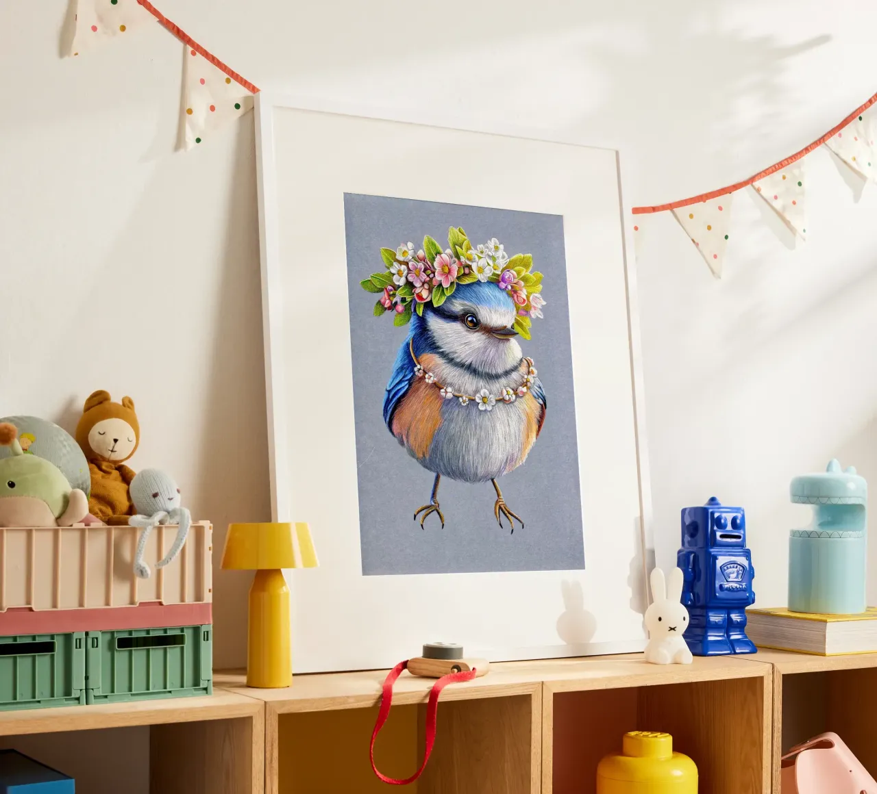 Spring Bird poster by Graphit und Farbe