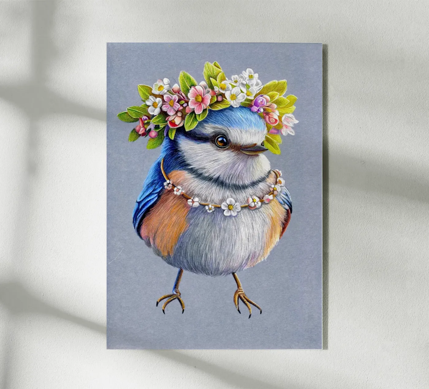 Voorjaarsvogel acryl van Graphit und Farbe