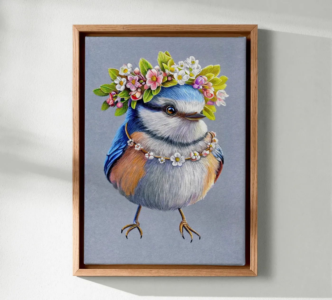 Spring Bird canvas by Graphit und Farbe