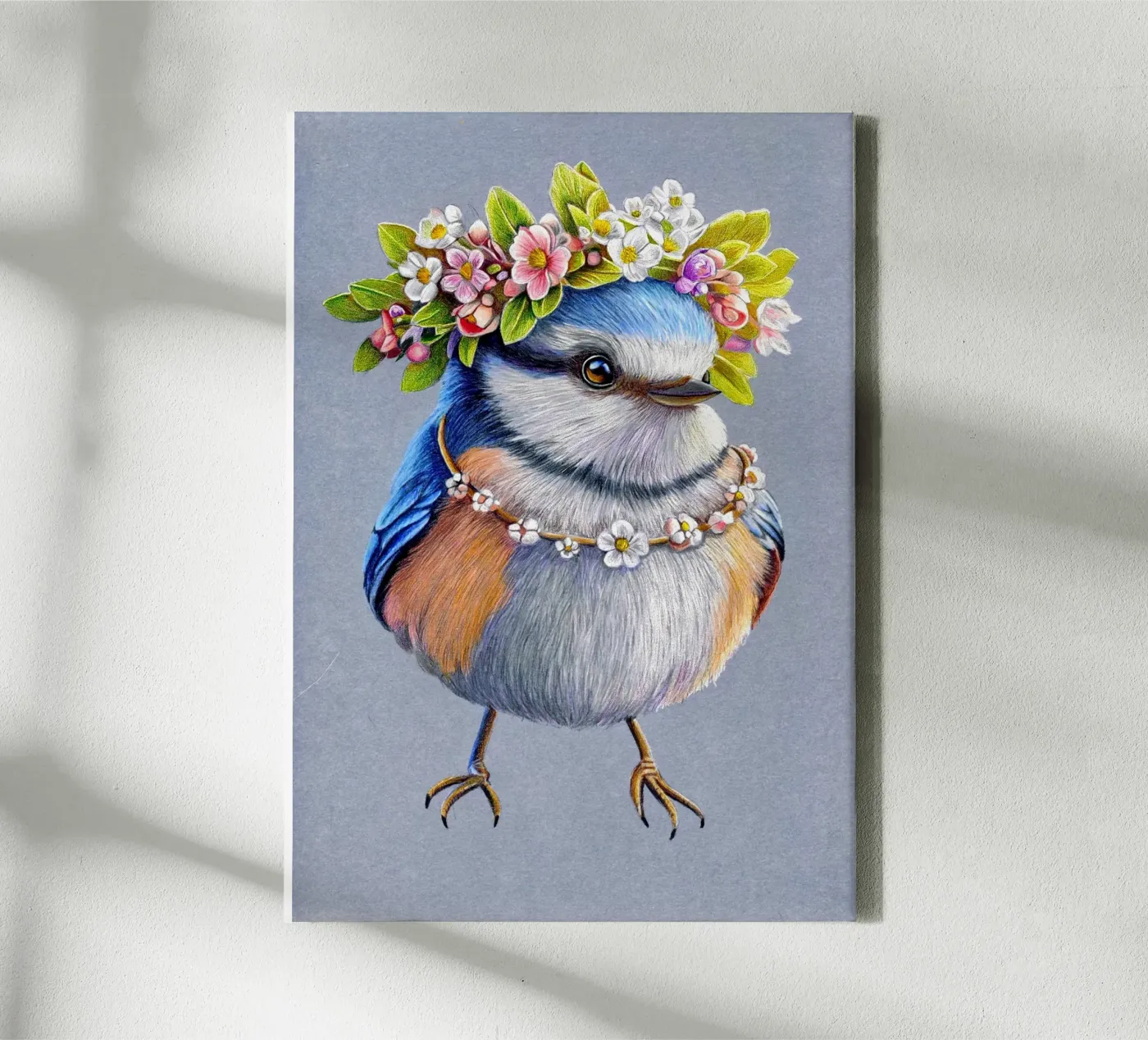 Spring Bird canvas by Graphit und Farbe