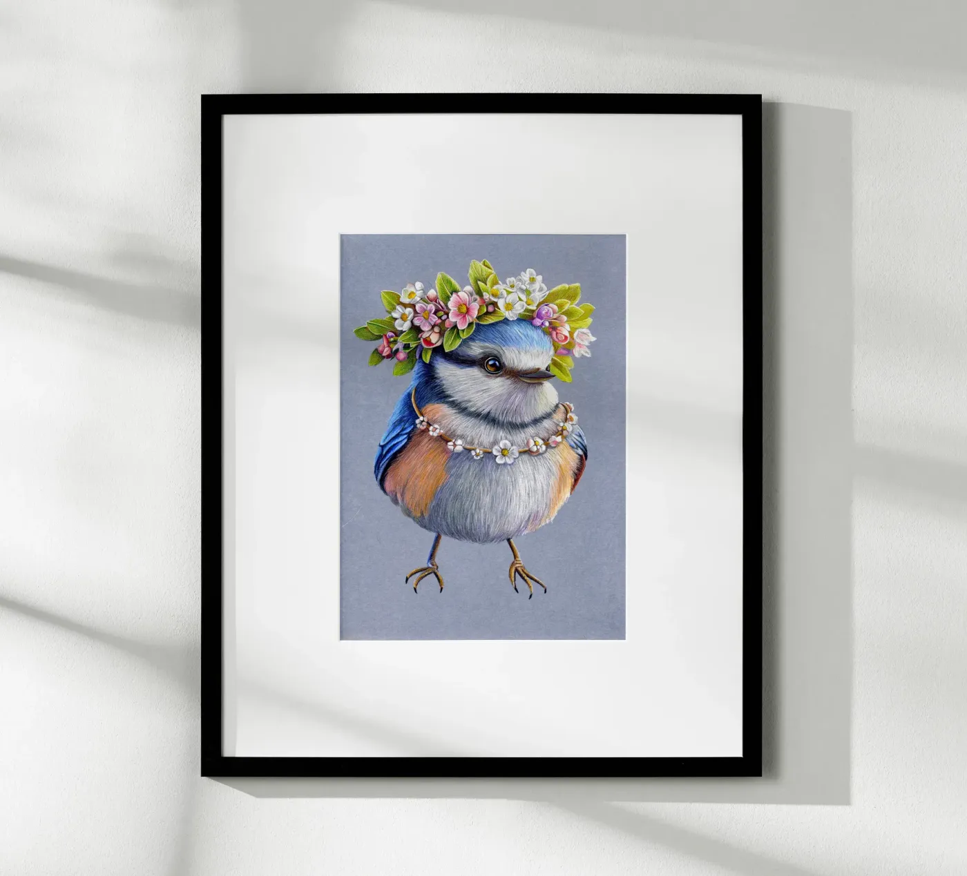 Spring Bird poster van Graphit und Farbe