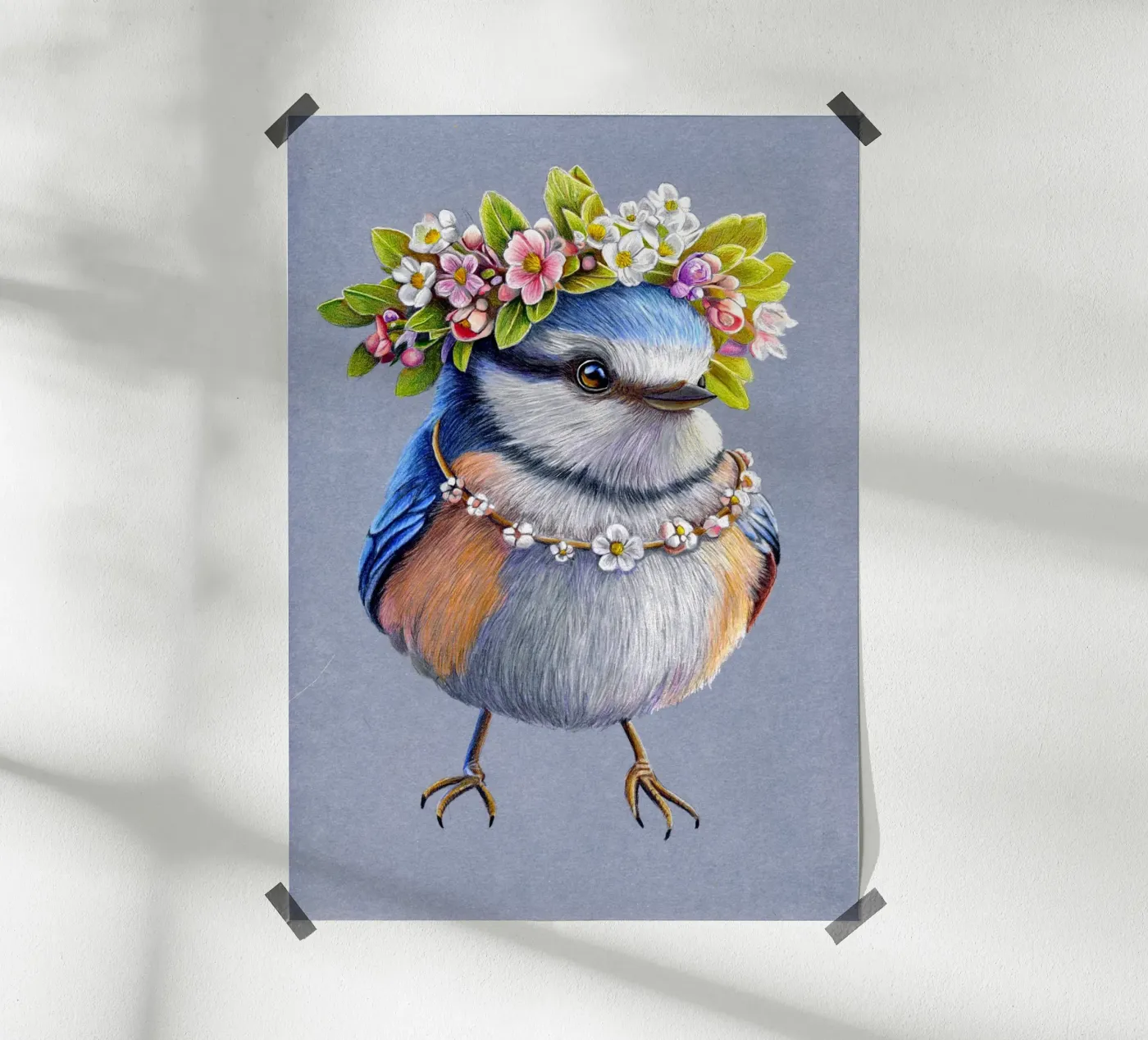 Spring Bird poster by Graphit und Farbe