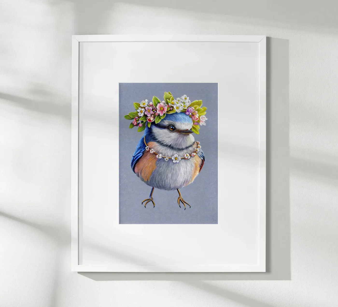 Spring Bird poster van Graphit und Farbe
