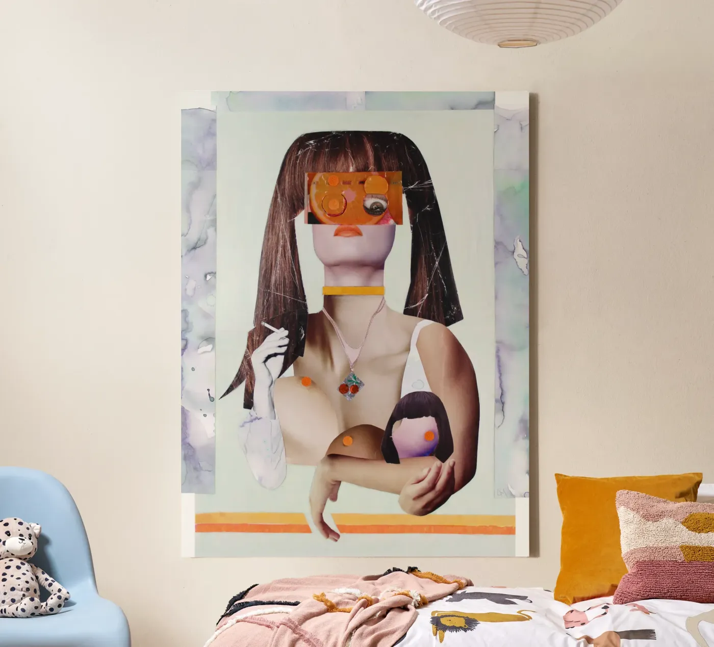 Clementine canvas van Paperheartmixx