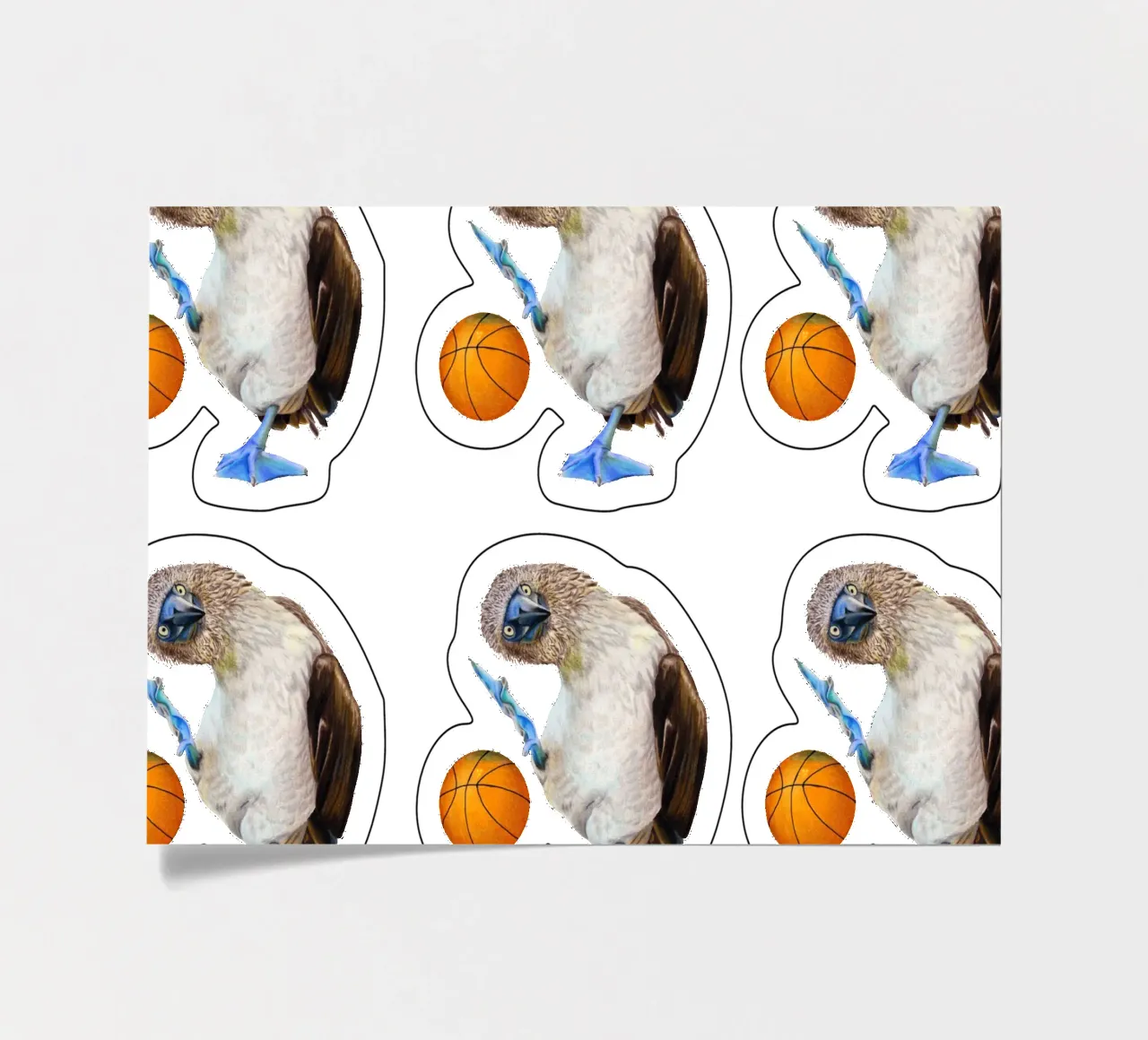 Paco - Basketball sticker sheet by Graphit und Farbe