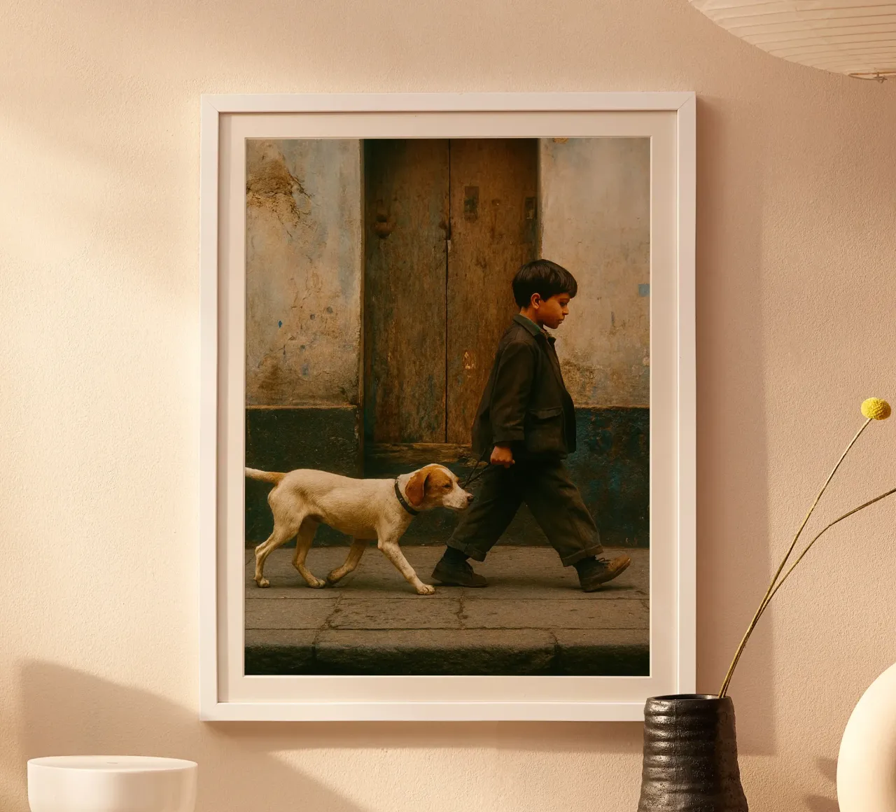 ragazzo e cane poster da onelife